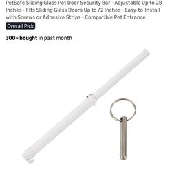 PetSafe Sliding Glass Pet Door Security Bar – Brand New