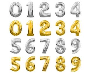 Number Balloons 34”