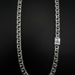 925 Silver Chino Chain 24” Long - 7mm