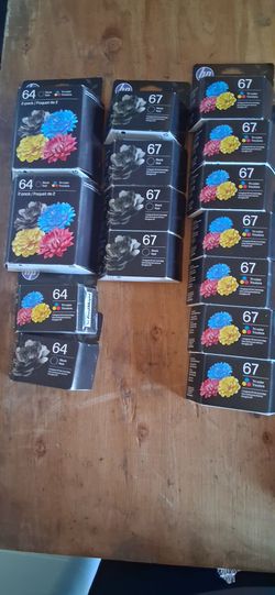 HP 64 and 67 Ink Cartridge Lot