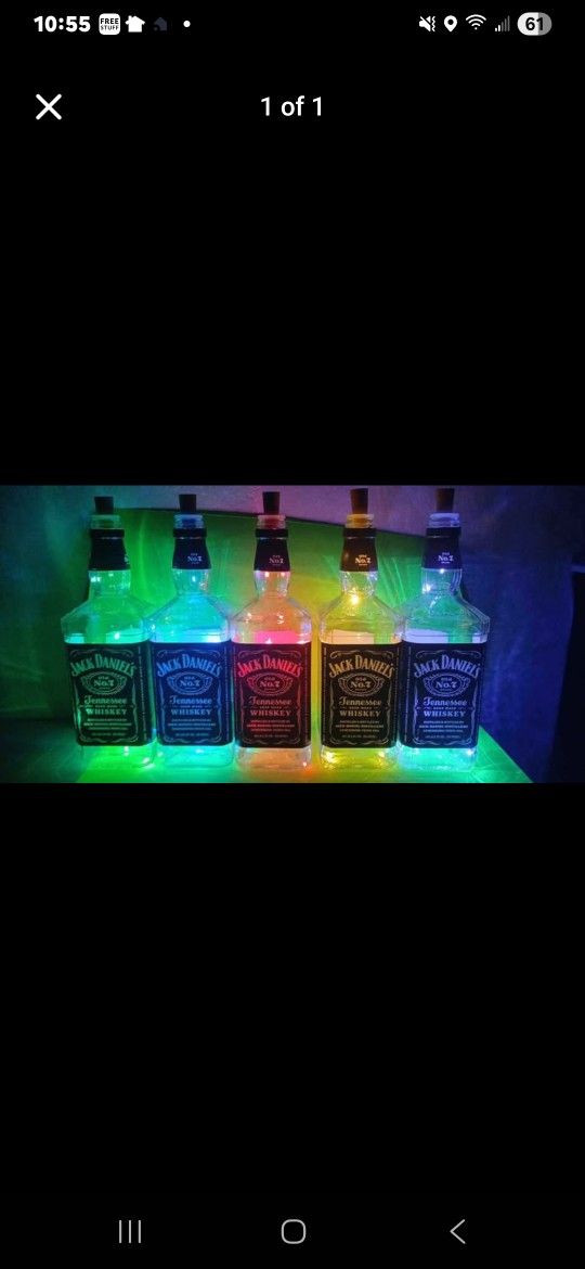 Jack Daniel's Light Up Bottles (Shipping Available)