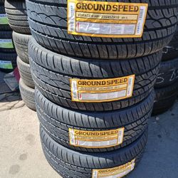 4 New Tires Installed/ 4 Llantas Nuevas Instaladas 235/45/18 Ground Speed Tires
