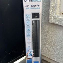 OmniBreeze Tower Fan with Internal Oscillation and Wi-Fi (38-inch)