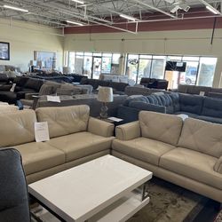 Leather Sofa And Leather Love Seat On Sale