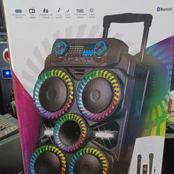 Latest Model Powerful Bluetooth Party Speaker. 2 Free 🎤. Brand New