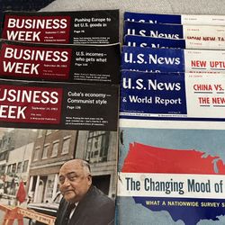 1963 Fully Intact Magazine Lot - Business Week & US NEWS 
