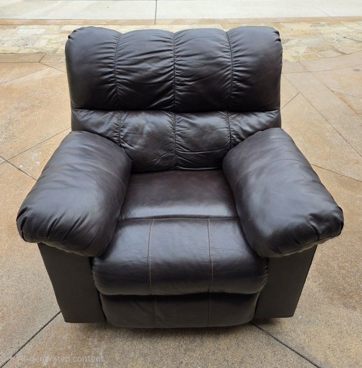 Ashley's Leather Reclinable Chair Loveseat