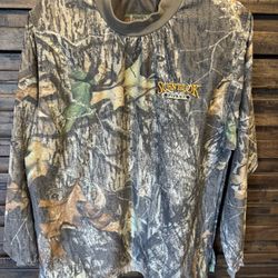Scent Lok Savanna Mens Hunting Camo Shirt Long Sleeve Mossy Oak Size Large