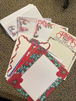 Holiday Stationery, Assorted Letter Holiday Stationery (175 Sheets) and Envelopes, Bundle
