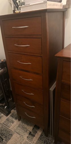 Tall 7-Drawer Wood Dresser