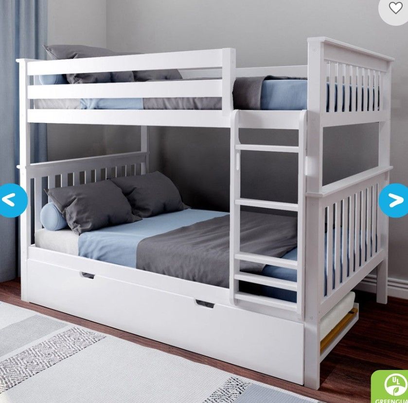 Full Over Full Bunk Bed With Trundle 