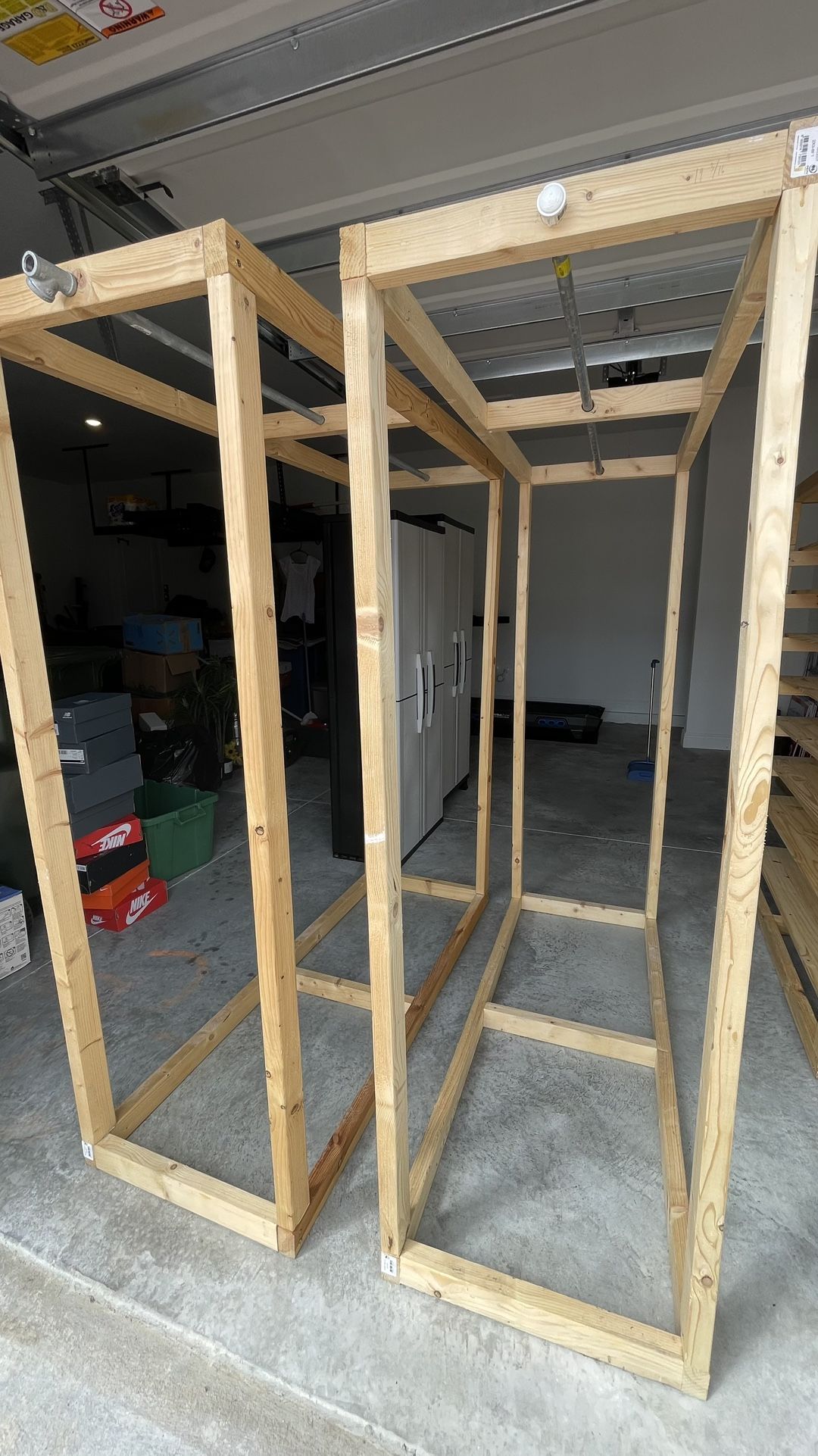 2 Homemade Clothing Racks ($25 Each).