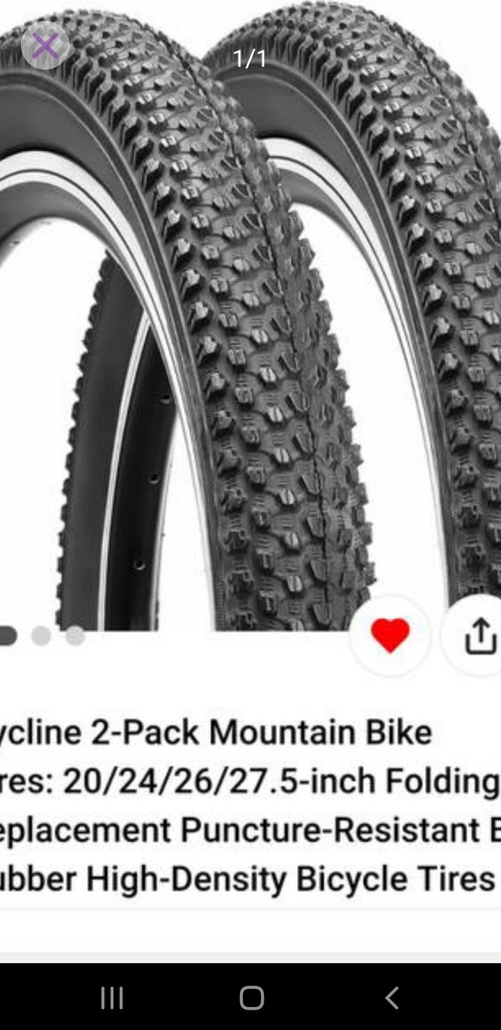 2 BRAND NEW MOUNTAIN BIKE TIRES