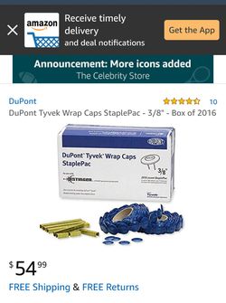 Dupont Tyvek Wrap Caps