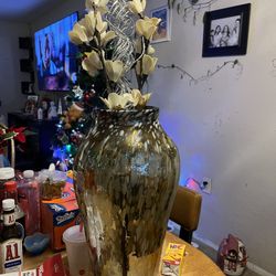 Vase And Fake Flowers