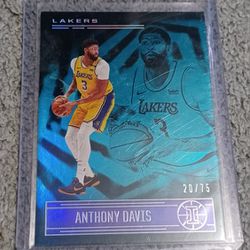 Anthony Johnson 20/75 Illusions Los Angeles Lakers Teal Insert Card