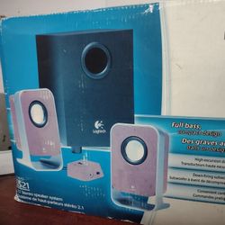 Logitech Full Bass 4 In 1 Stereo Speaker System New