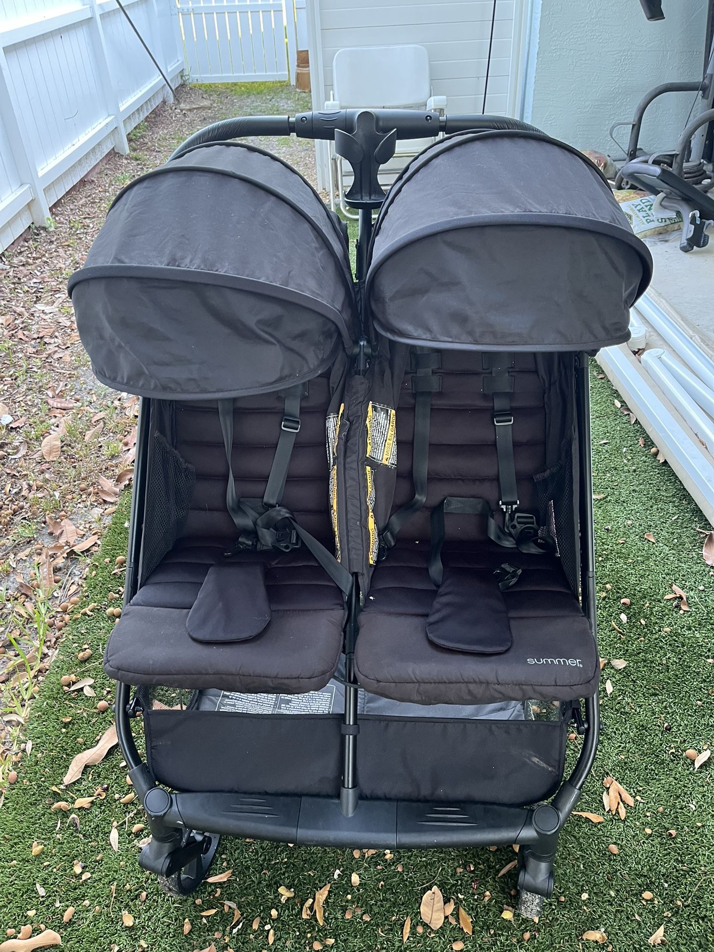 Summer Infant 3Dpac CS+ Double Stroller, Black