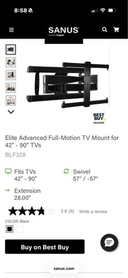 Sanus BLF328 TV Wall Mount