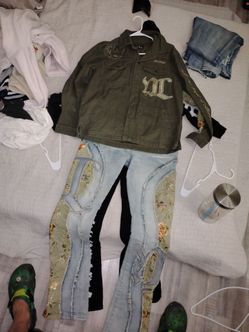 Denim Jean Jacket Jean Pants set