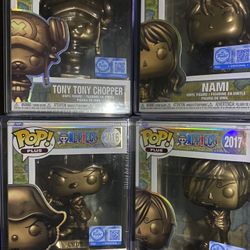 Funko Pop! Bronze One Piece Statue Set