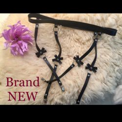 Faux Leather Adjustable Garter Belt | Can Fit Many Sizes