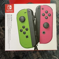 Rare BNIB Nintendo Switch Neon Green/Pink Joy-Con (EU exclusive)