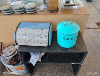 Bread Box and Cookie Tin Set-OBO