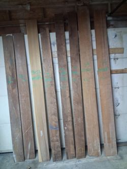 Lot of Hardwood Lumber Boards Black walnut black cherry poplar and old growth fir