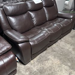 Ridgewin Leather Recliner Sofa, Couch