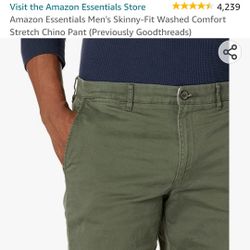 Men's Pants Size 34x34 Color Olive 