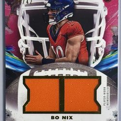 2024 Topps Inception BO NIX Dual Relic Rookie Source Materials Broncos #/42 RC