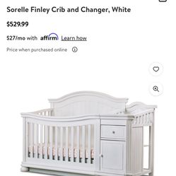 Sorelle finley crib and changer 
