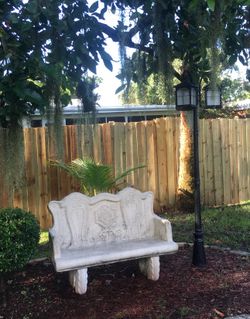 Outdoor bench heavy