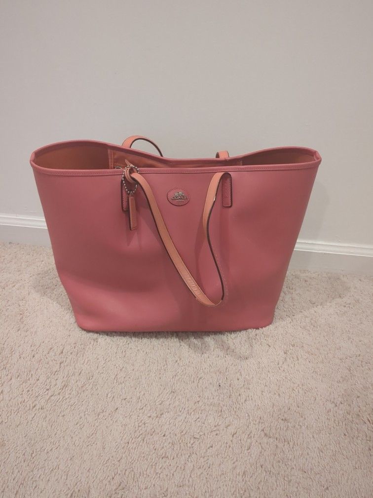 Pink Coach Tote