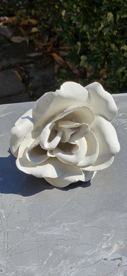 Twice Dipped Plaster Roses Beautiful!!