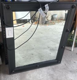 Vanity mirror turn on and off switch