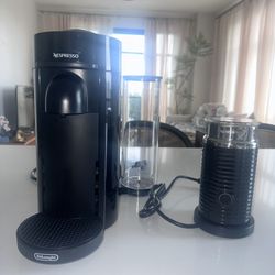 Nespresso Machine + Never Used Milk Frother