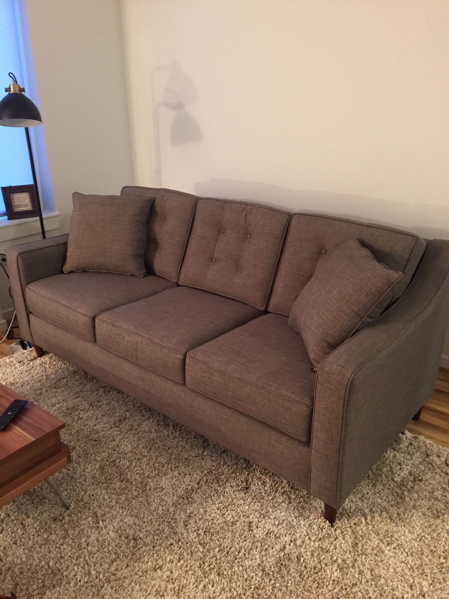 Mid century modern style couch