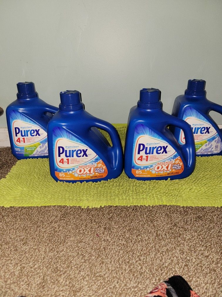4 Purex Laundry Detergent 