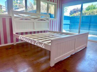 Cal King or King Solid Wood Bed Frame $540