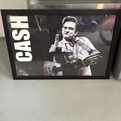 Jonny Cash Framed Picture 