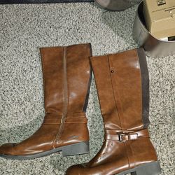 NWT American Eagle Maisie Cognac Knee-High Boot Sz 11