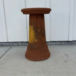 Terracotta Vintage Bird’s Bath / Plant Stand A