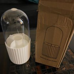 Makeup Brush/ Toothbrush Holder With Cover 