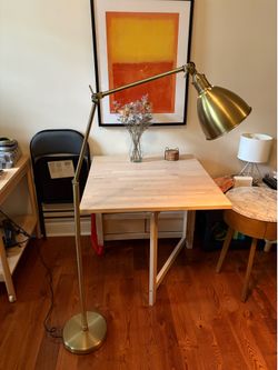 Articulating Brass Floor Lamp