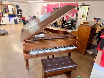 Vintage 1966 Kawai No. 500 Walnut Grand Piano + Bench