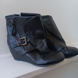 Blowfish Booties, Black, Size 8