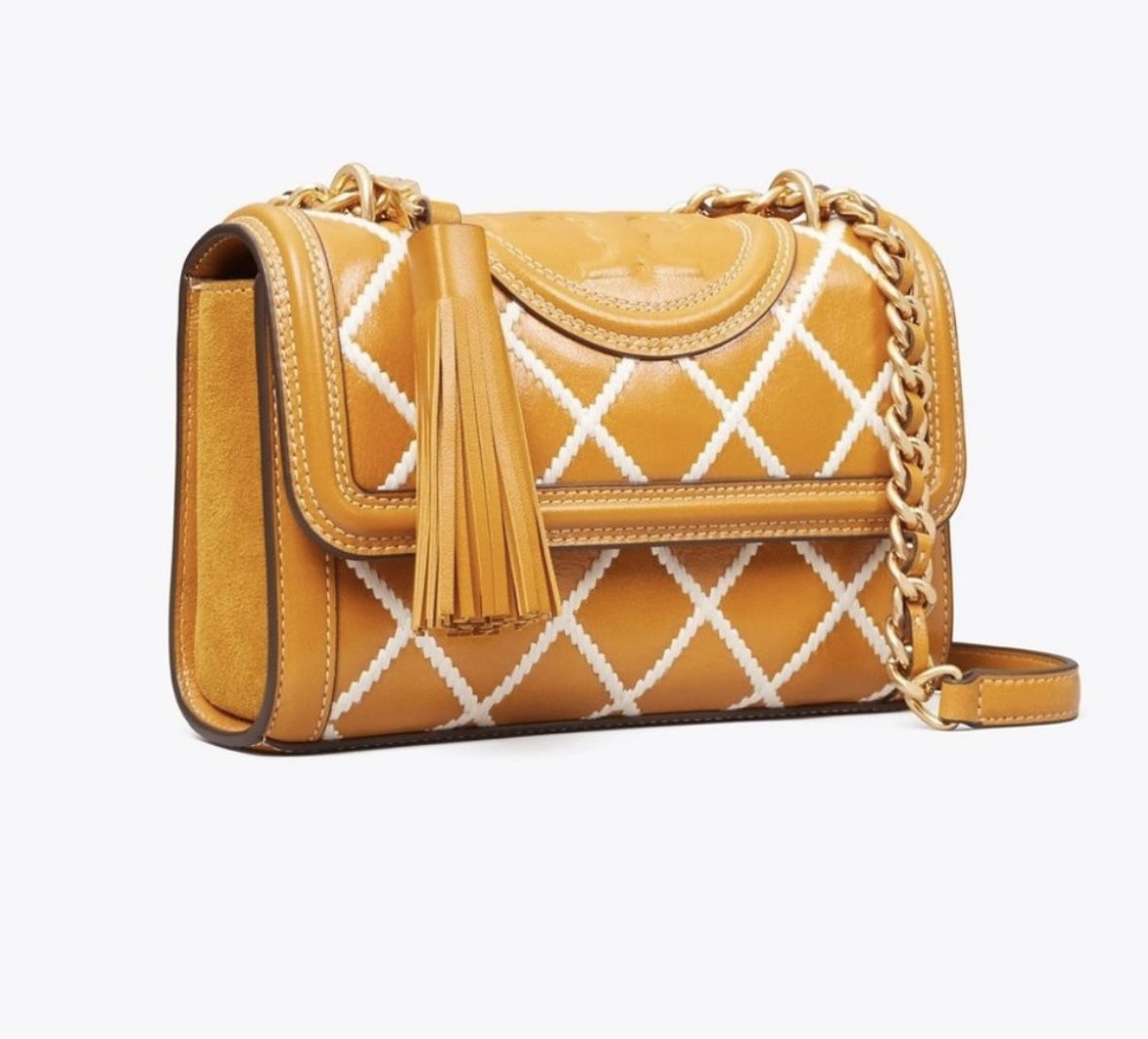 Tory Burch Fleming Pop Small Quilt Convertible Shoulder Bag / Tory Burch purse