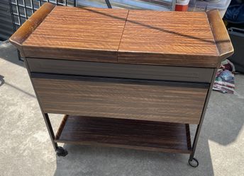 Mid-century Food Warming Cart